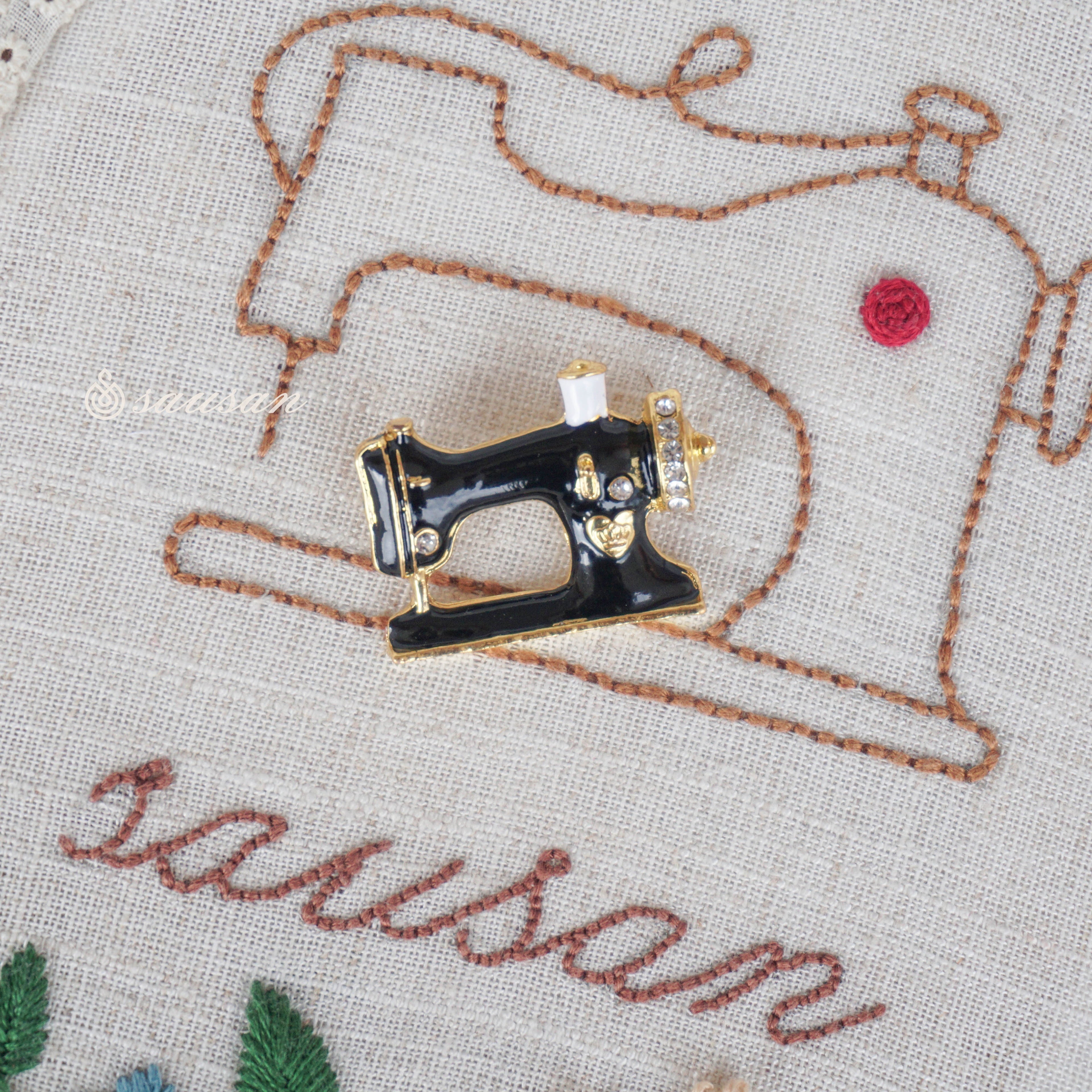 Cassia Sewing Brooch Pin