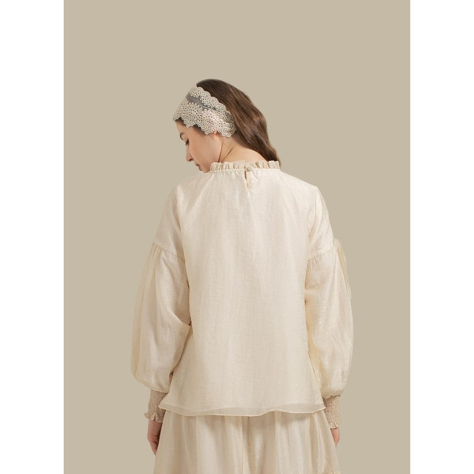 Waltzy Blouse - Atasan Blous Lace Shimmer Premium