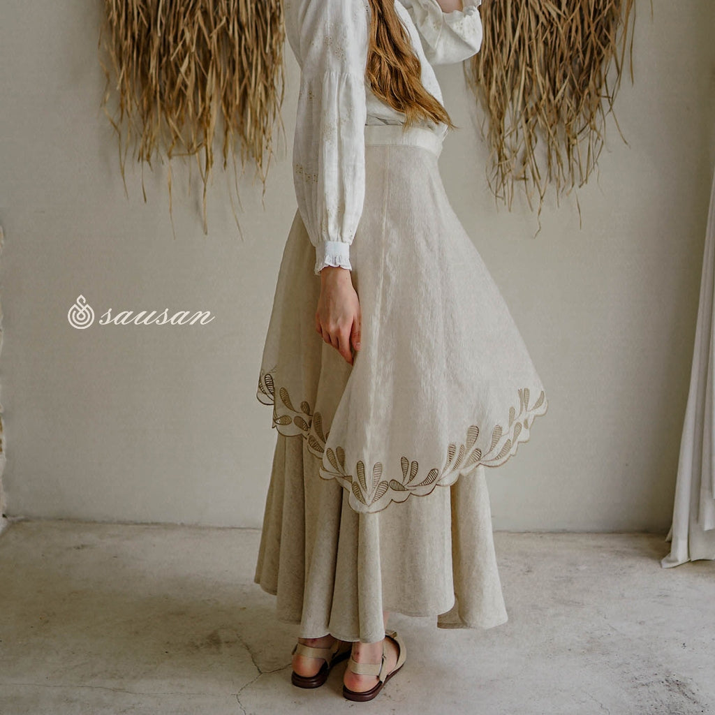 Sausan - Lexie Skirt - Bawahan Rok Vintage Shimmer Premium