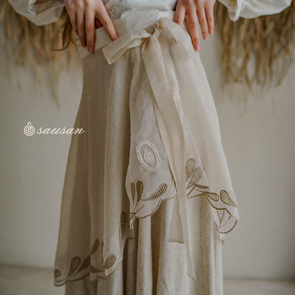 Sausan - Lexie Skirt - Bawahan Rok Vintage Shimmer Premium