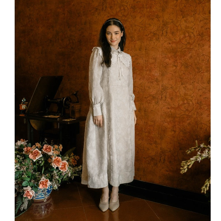 Sausan -  Ivory Isabell Dress - Dress Vintage Premium