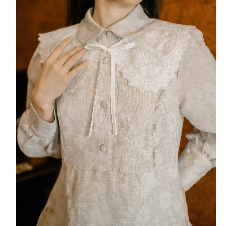 Sausan -  Ivory Isabell Dress - Dress Vintage Premium