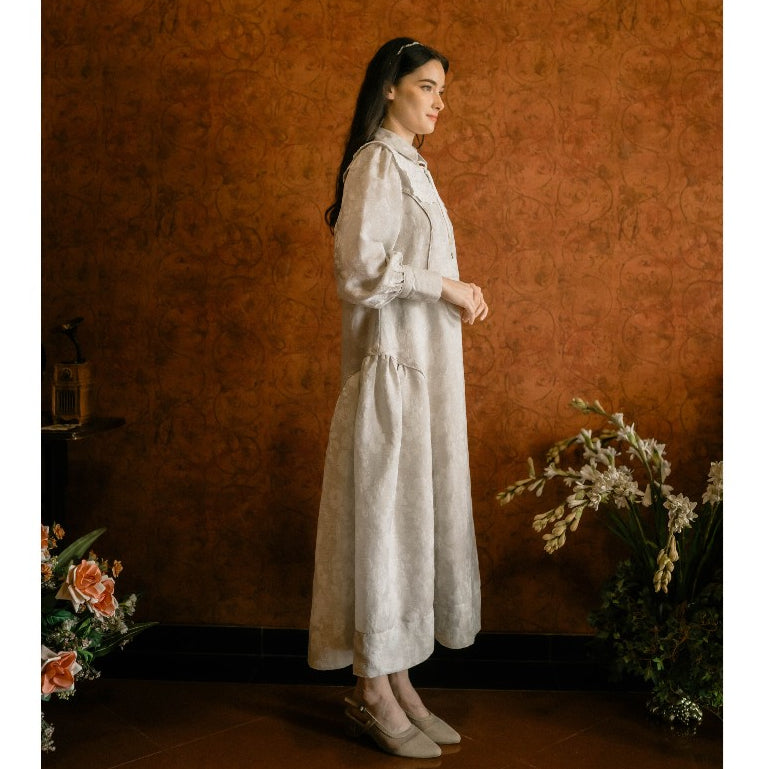 Sausan -  Ivory Isabell Dress - Dress Vintage Premium