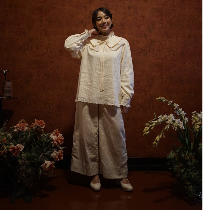 Sausan -  Maurell Blouse - Atasan Wanita Colar Lace Premium