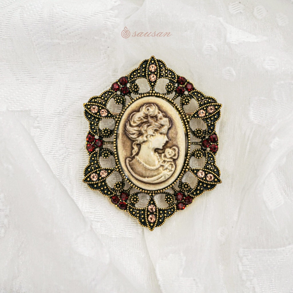 Sausan Brooch - Victoria Brooch - Vintage Aksesoris