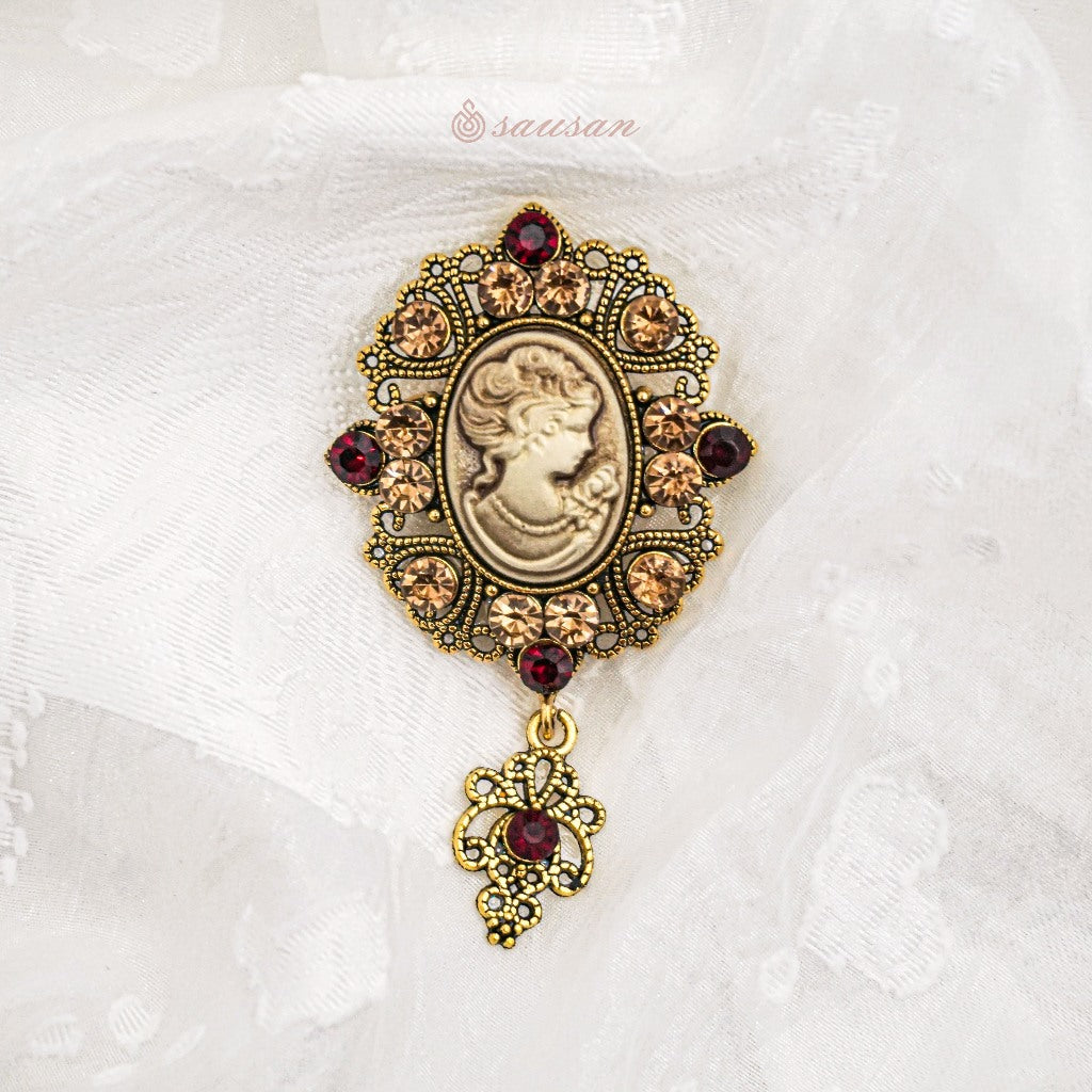 Sausan Brooch - Victoria Brooch - Vintage Aksesoris