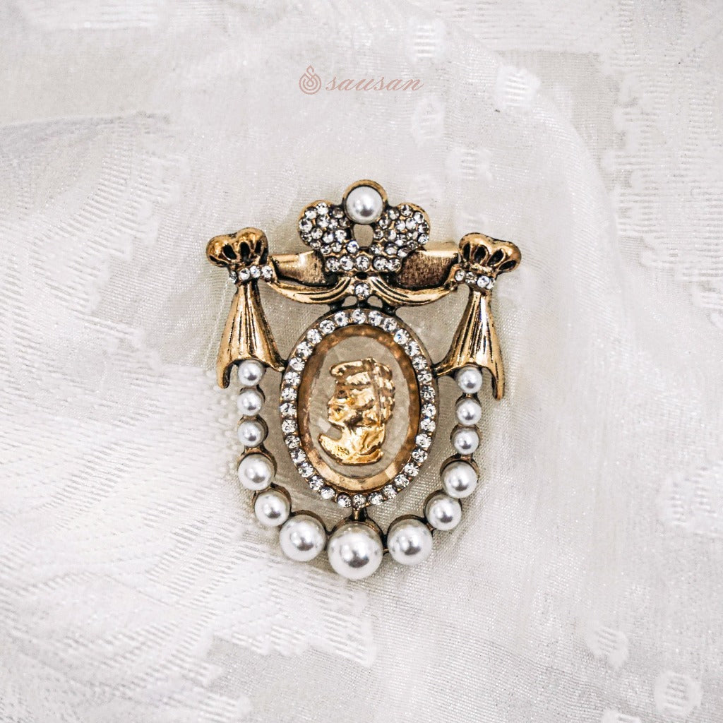 Sausan Brooch - Lila Laelia Brooch - Vintage Bros